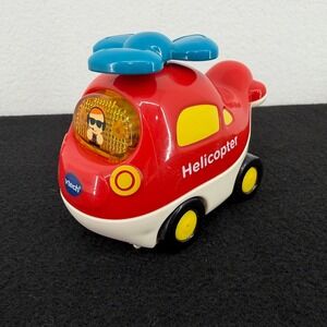 VTech Go‎ Go Smart Wheels Helicopter Vehicle Toy Red Lights Sounds Tested Works